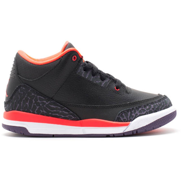 Air Jordan 3 Retro 'Black Crimson' (PS/Kids)