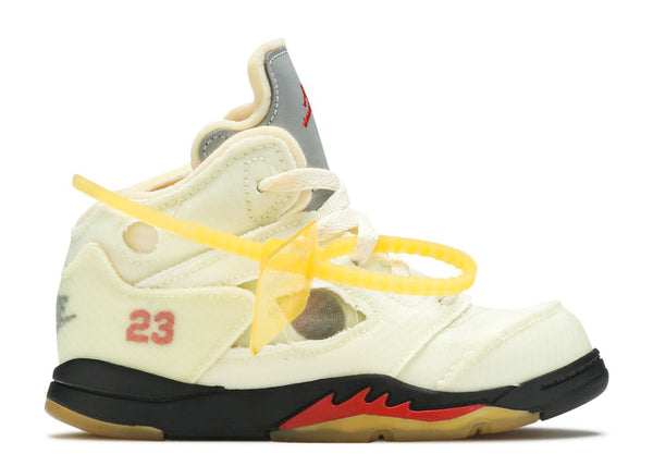 Off-White X Air Jordan 5 Retro SP TD 'Sail' (2020)