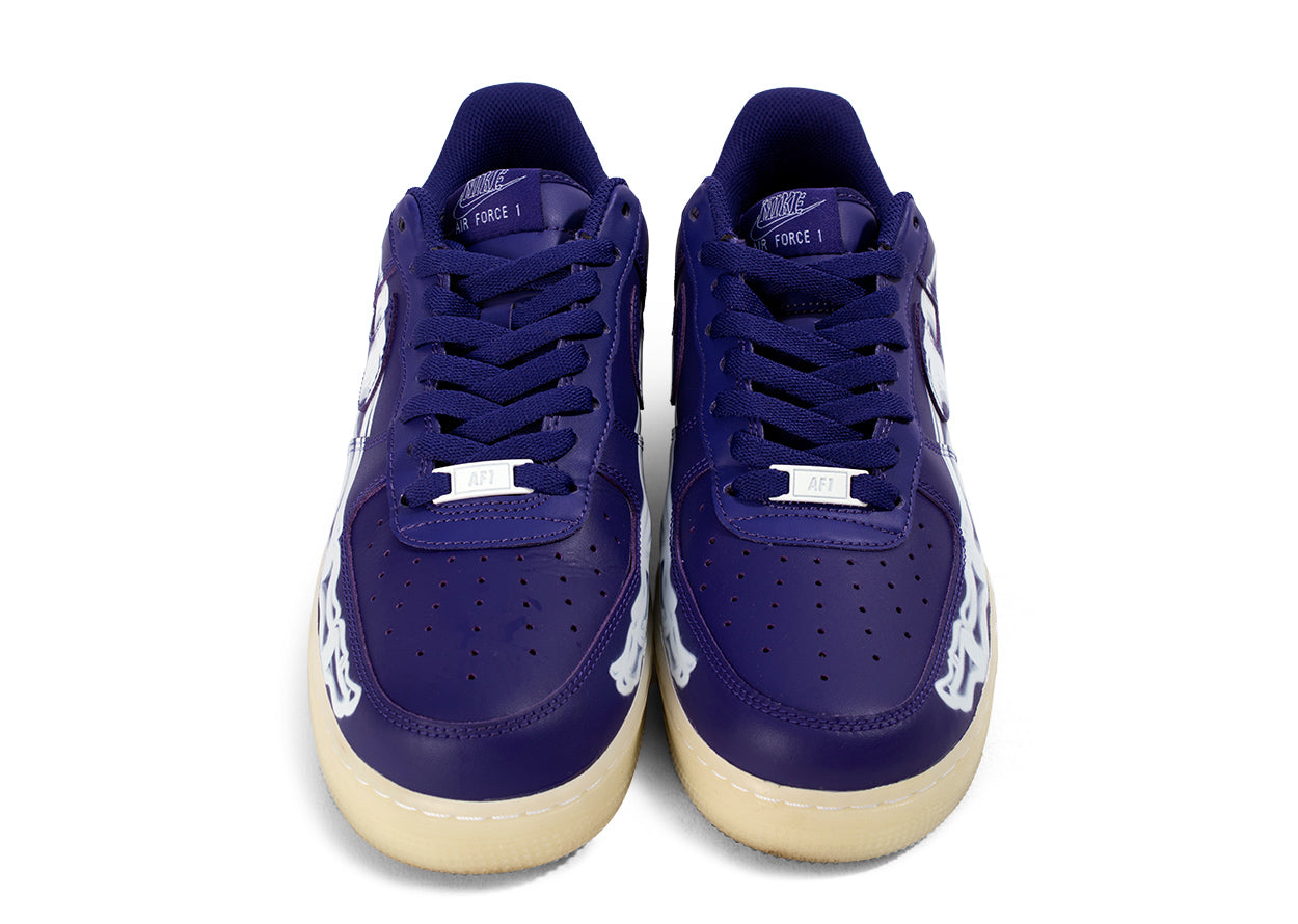 purple skeleton air force 1