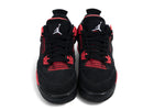 Pre-owned Air Jordan 4 Retro "Red Thunder" (GS/Juniors) (2022) UK6 | MrSneaker