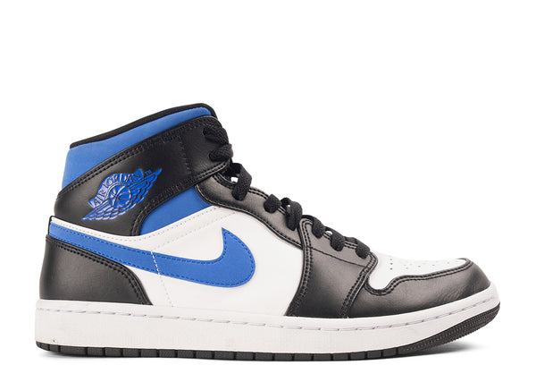 Pre-owned Jordan 1 Mid 'Racer Blue' UK8.5
