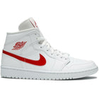 Wmns Air Jordan 1 Mid "White University Red" (2020) | MrSneaker