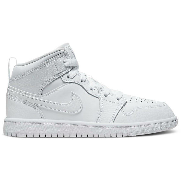 Air Jordan 1 Mid Retro 'Triple White' (PS/Kids)