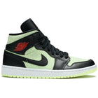 Air Jordan 1 Mid "Black Barley Volt" (Wmns) (2020) | MrSneaker