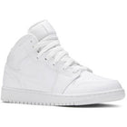 Air Jordan 1 Mid "Triple White" (GS/Juniors) (2020) | MrSneaker