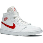 Wmns Air Jordan 1 Mid "White University Red" (2020) | MrSneaker