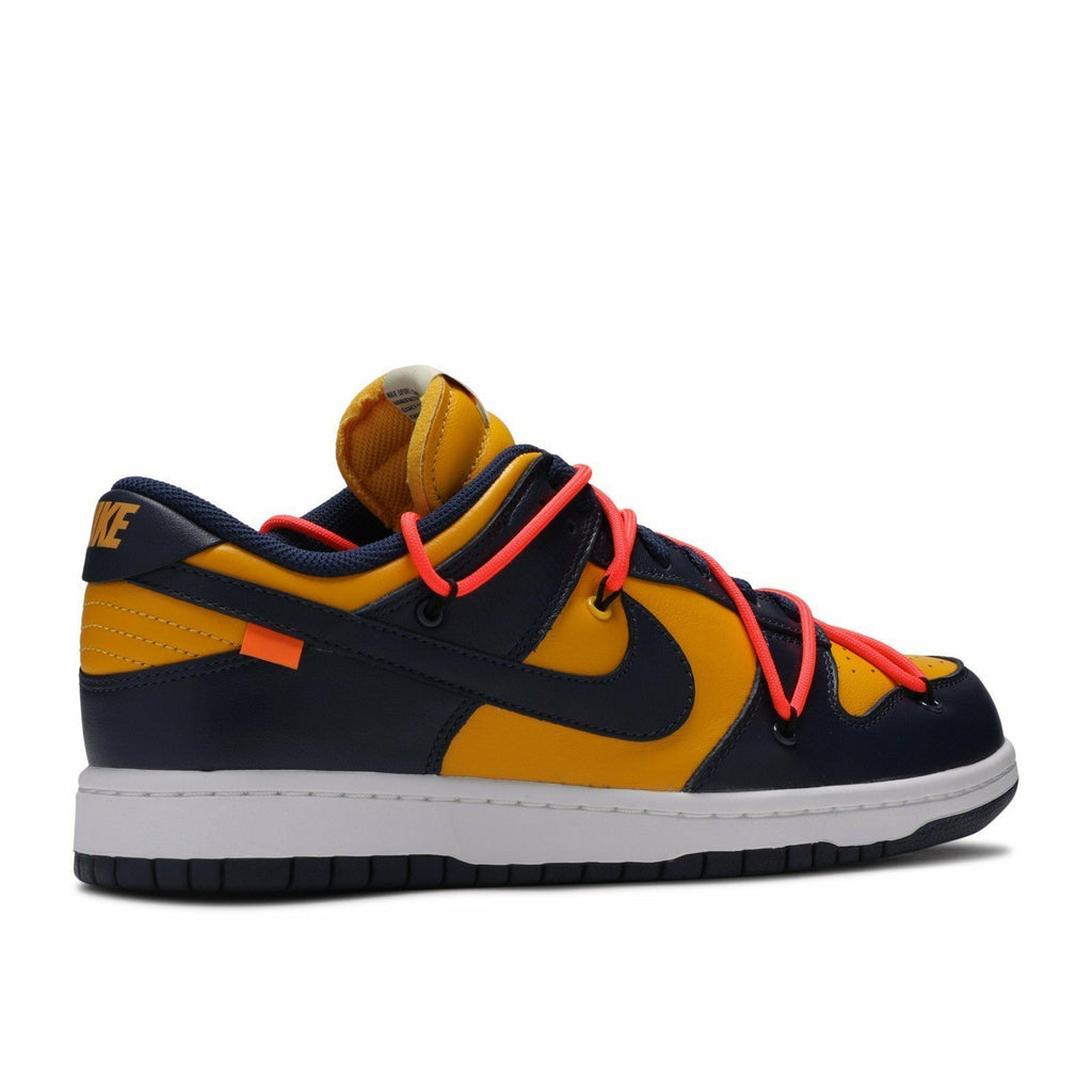Nike-Off-White Dunk Low Leather "Michigan Blue"-mrsneaker