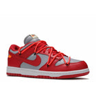 Off-White X Dunk Low Leather "University Red" (2019) | MrSneaker