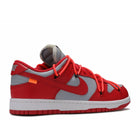 Off-White X Dunk Low Leather "University Red" (2019) | MrSneaker